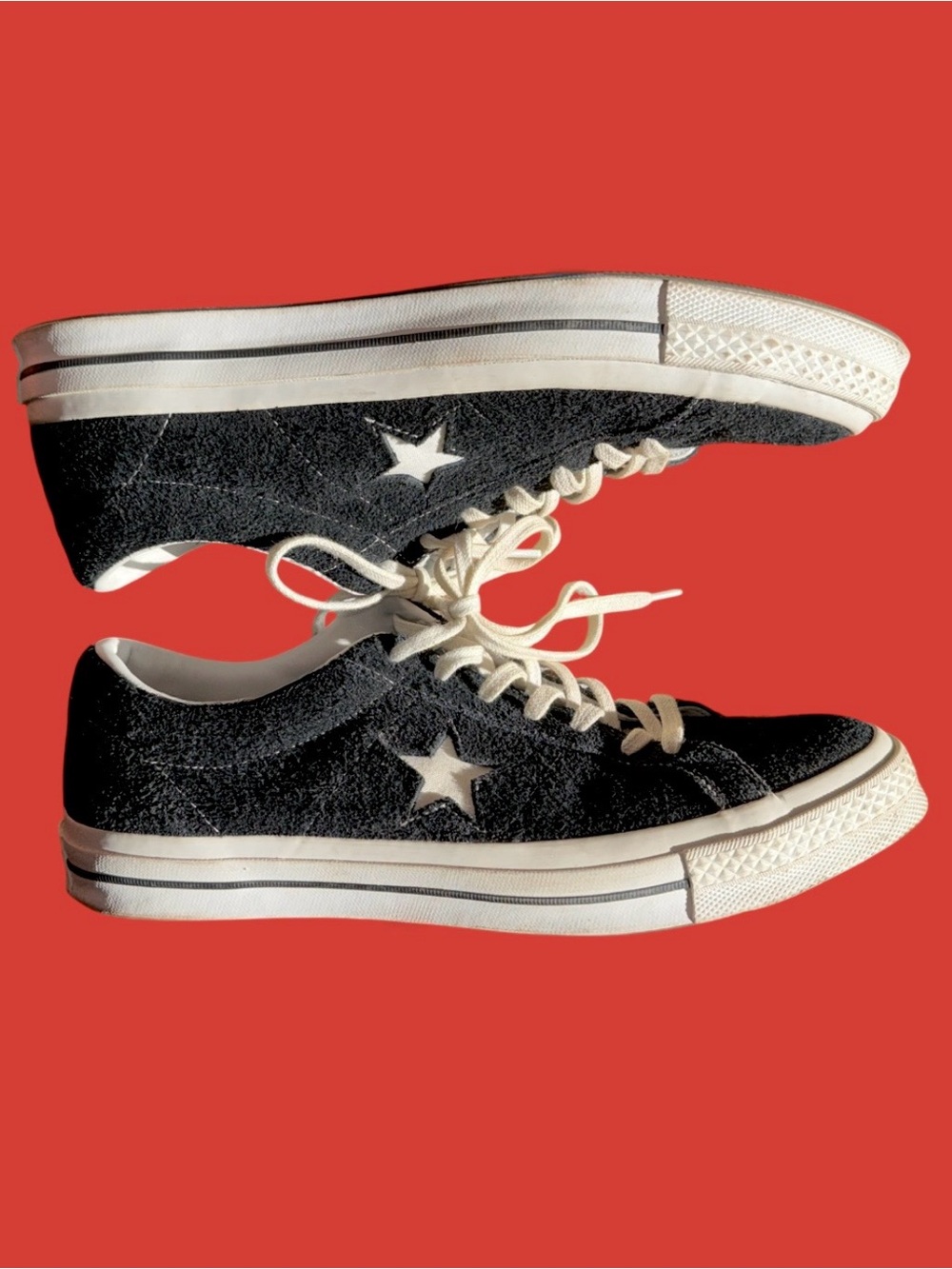 Converse One Star Pro Suede Low Top Black & White Sneakers Men’s Sz 12